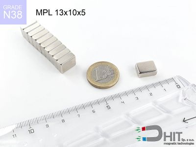 MPL 13x10x5 35H - magnesy neodymowe płaskie